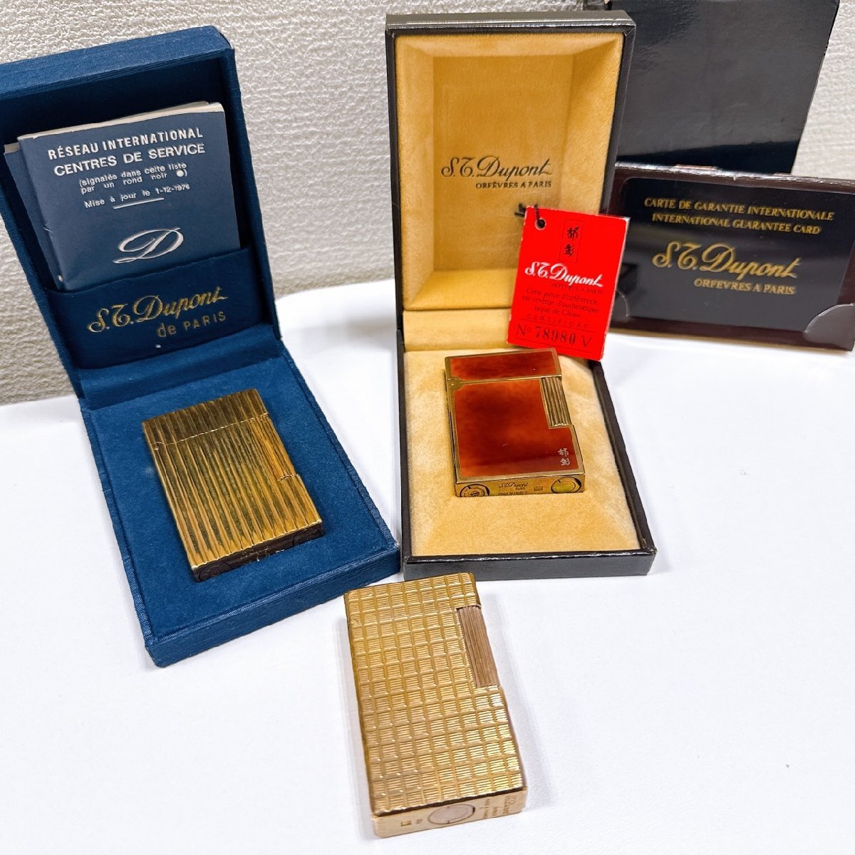 ART9984a】1円スタート S.T.Dupont ライター まとめ 3個セット ART9984a】1円スタート S.T.Dupont ライター まとめ 3個セット