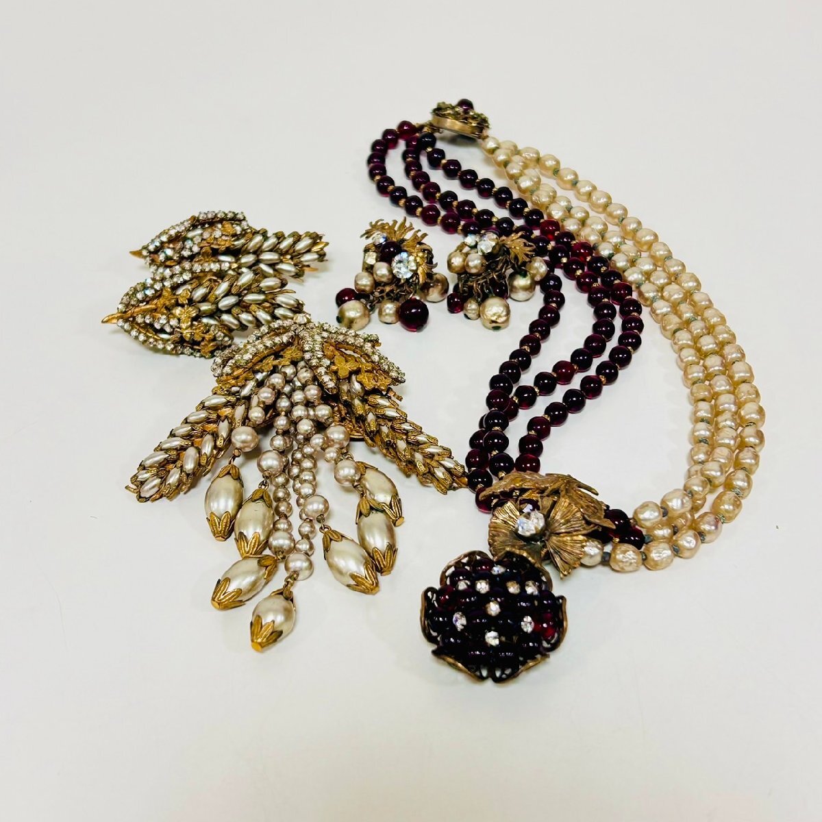 F3535】1円~ Miriam Haskell ミリアム ハスケル アンティーク F3535】1円~ Miriam Haskell ミリアム ハスケル アンティーク