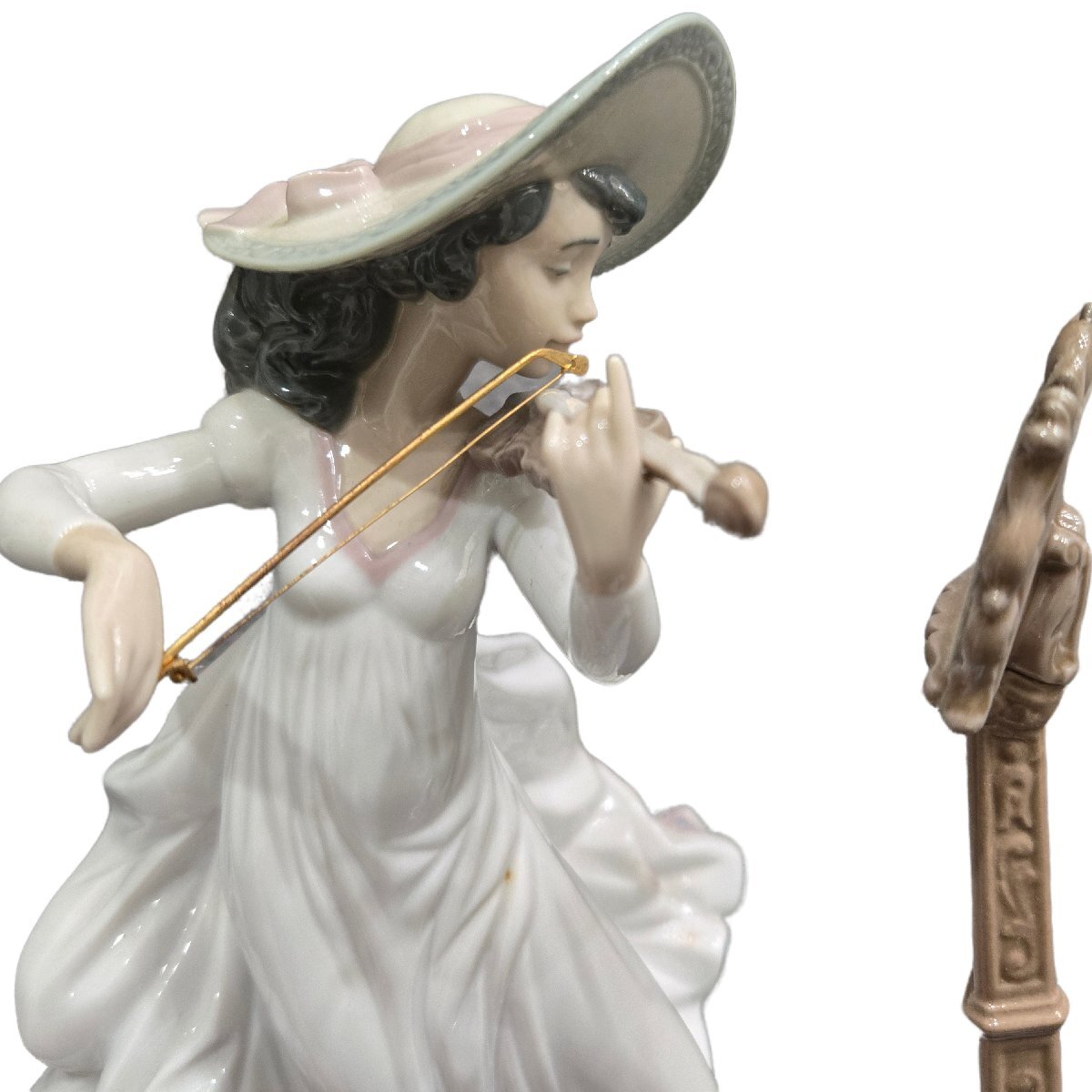K8074】LLADRO リヤドロ フィギュリン バイオリンのレッスン K8074】LLADRO リヤドロ フィギュリン バイオリンのレッスン