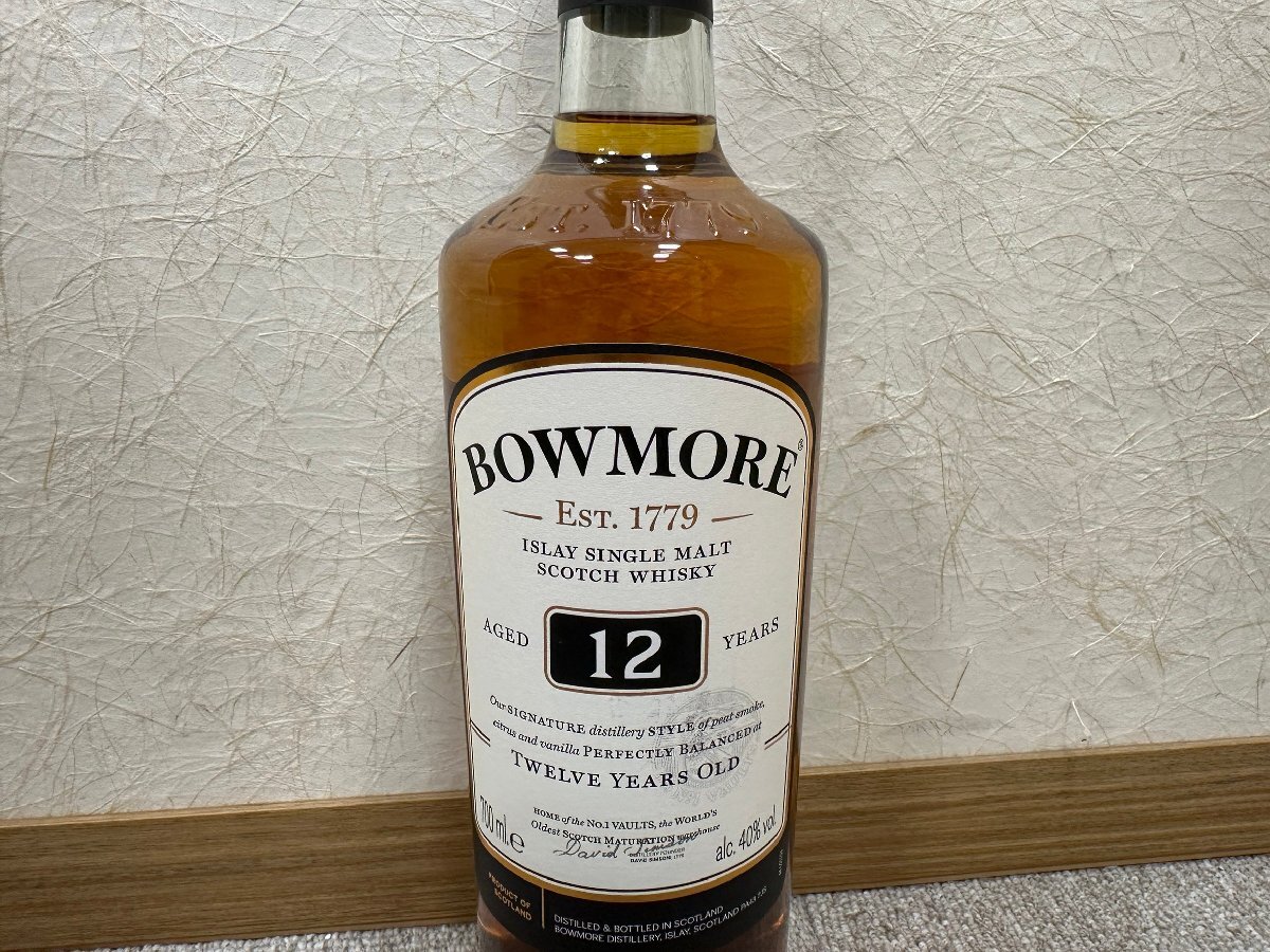 SYC4512】【未開栓 古酒】1円~ BOWMORE 12年 700ml 40 SYC4512】【未開栓 古酒】1円~ BOWMORE 12年 700ml 40