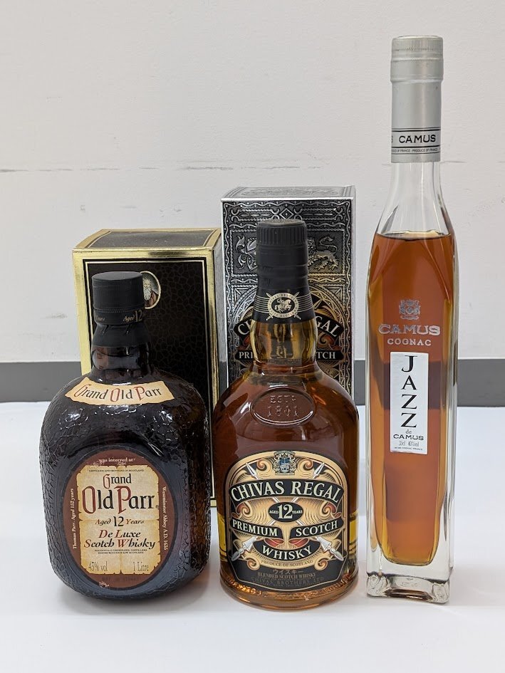 ☆100】【1円スタート】中古 【未開栓 洋酒3本セット ☆100】【1円スタート】中古 【未開栓 洋酒3本セット