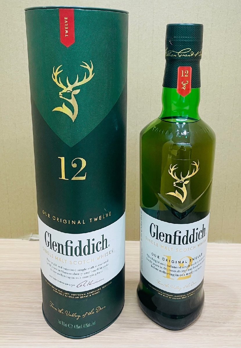 JV4361】【未開栓 古酒】Glenfiddich グレンフィディック 12年 JV4361】【未開栓 古酒】Glenfiddich グレンフィディック 12年