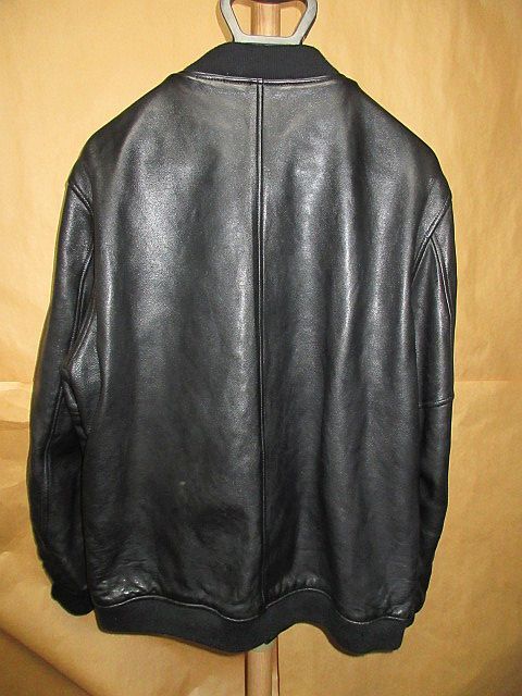 Schott　ショット Bowery 　レザー　MA-1 ボンバー　ジャケット　黒　XL