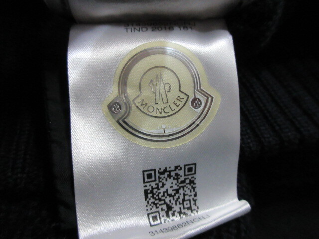 モンクレール　 MONCLER　16AW 　ダウン　切替　ハイブリッド　フード　ジップアップ ハイネック　ニット　ジャケット　M ネイビー
