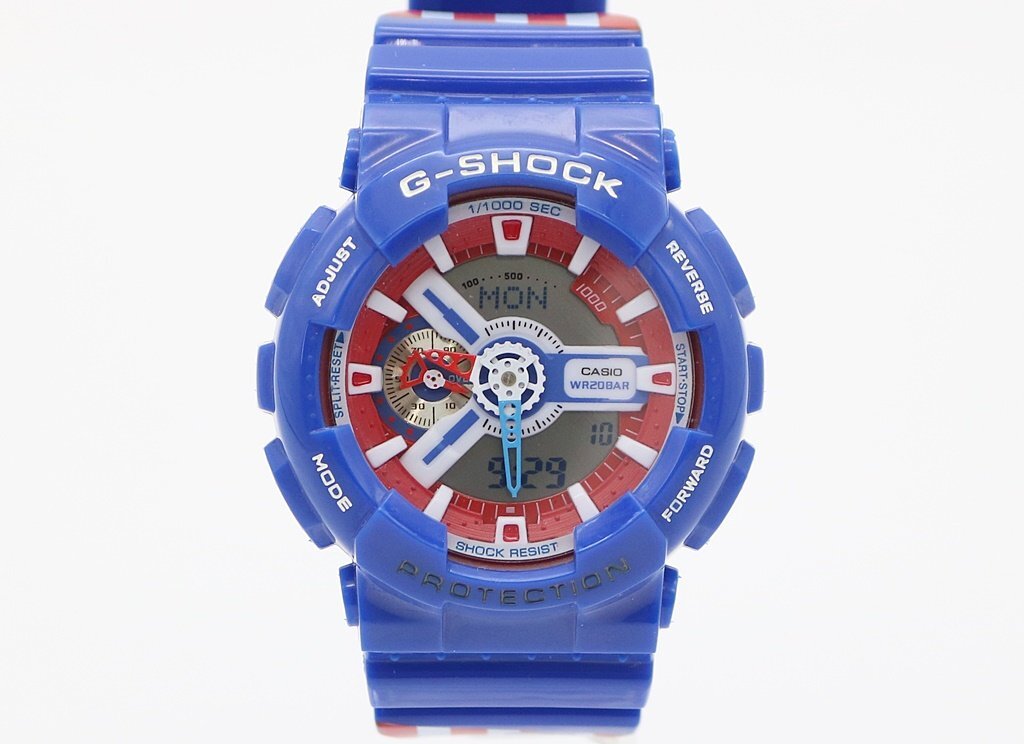 カシオ Gショック GA-110GB マーベル アベンジャーズ キャプテン カシオ Gショック GA-110GB マーベル アベンジャーズ キャプテン