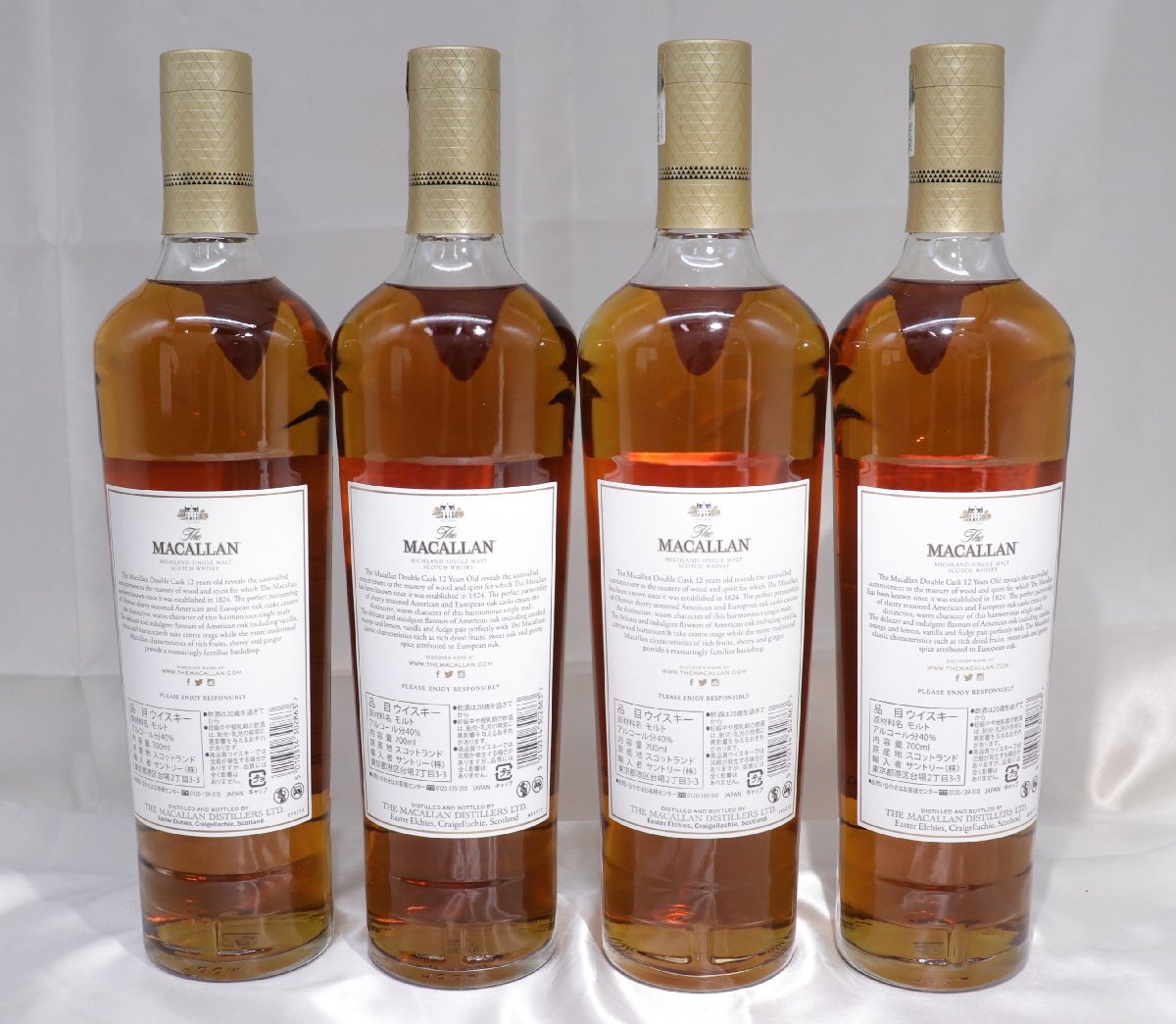 ☆1スタ!!【未開栓/4本セット】マッカラン 12年 DOUBLE CASK 40 ☆1スタ!!【未開栓/4本セット】マッカラン 12年 DOUBLE CASK 40