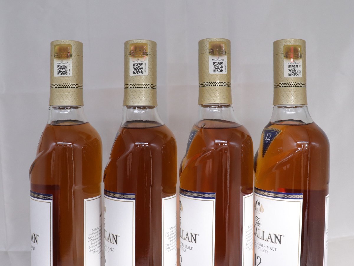 ☆1スタ!!【未開栓/4本セット】マッカラン 12年 DOUBLE CASK 40 ☆1スタ!!【未開栓/4本セット】マッカラン 12年 DOUBLE CASK 40