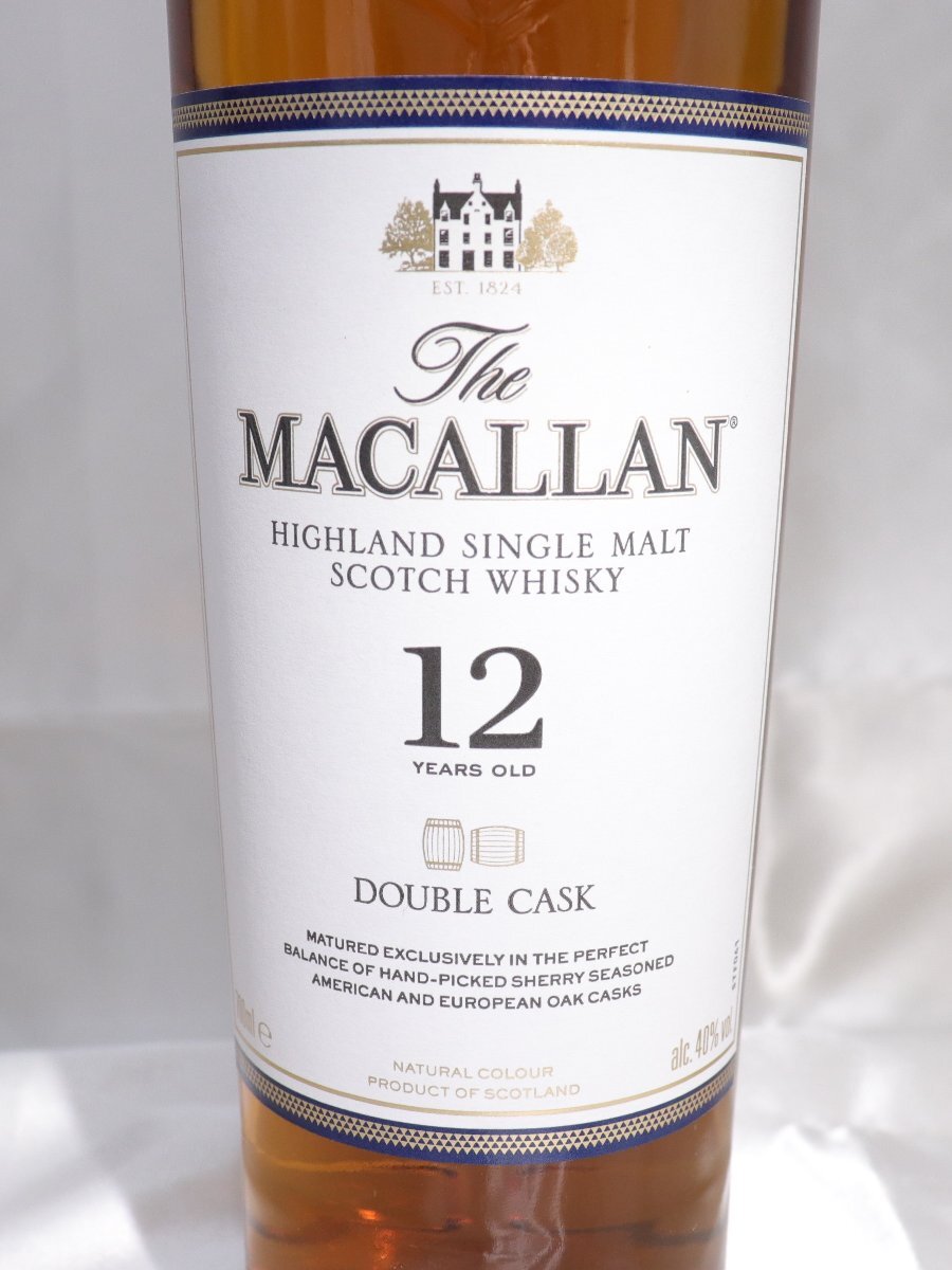 ☆1スタ!!【未開栓/4本セット】マッカラン 12年 DOUBLE CASK 40 ☆1スタ!!【未開栓/4本セット】マッカラン 12年 DOUBLE CASK 40