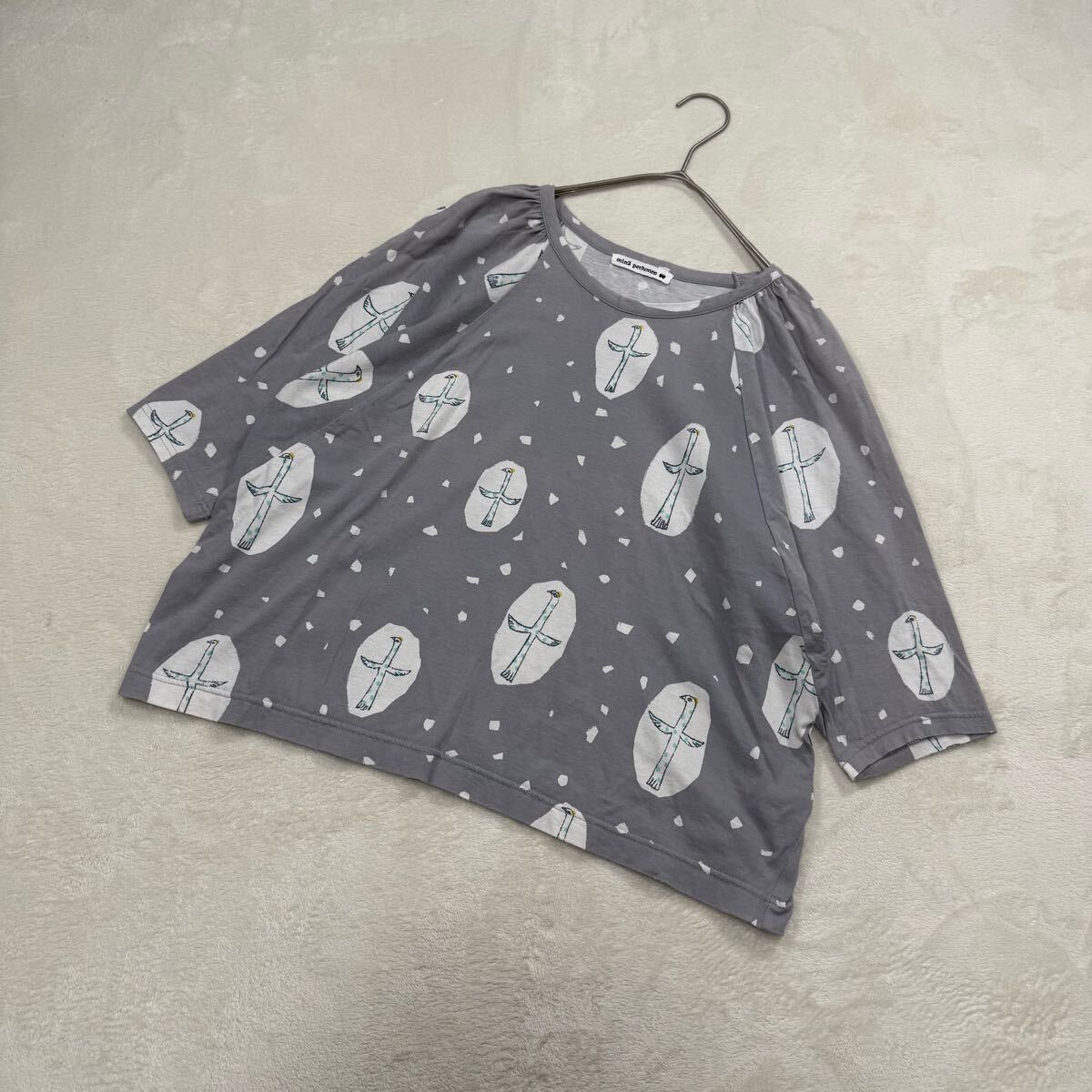 mina perhonen cross bird カットソー グレー 36 Tシャツ ミナ mina perhonen cross bird カットソー グレー 36 Tシャツ ミナ