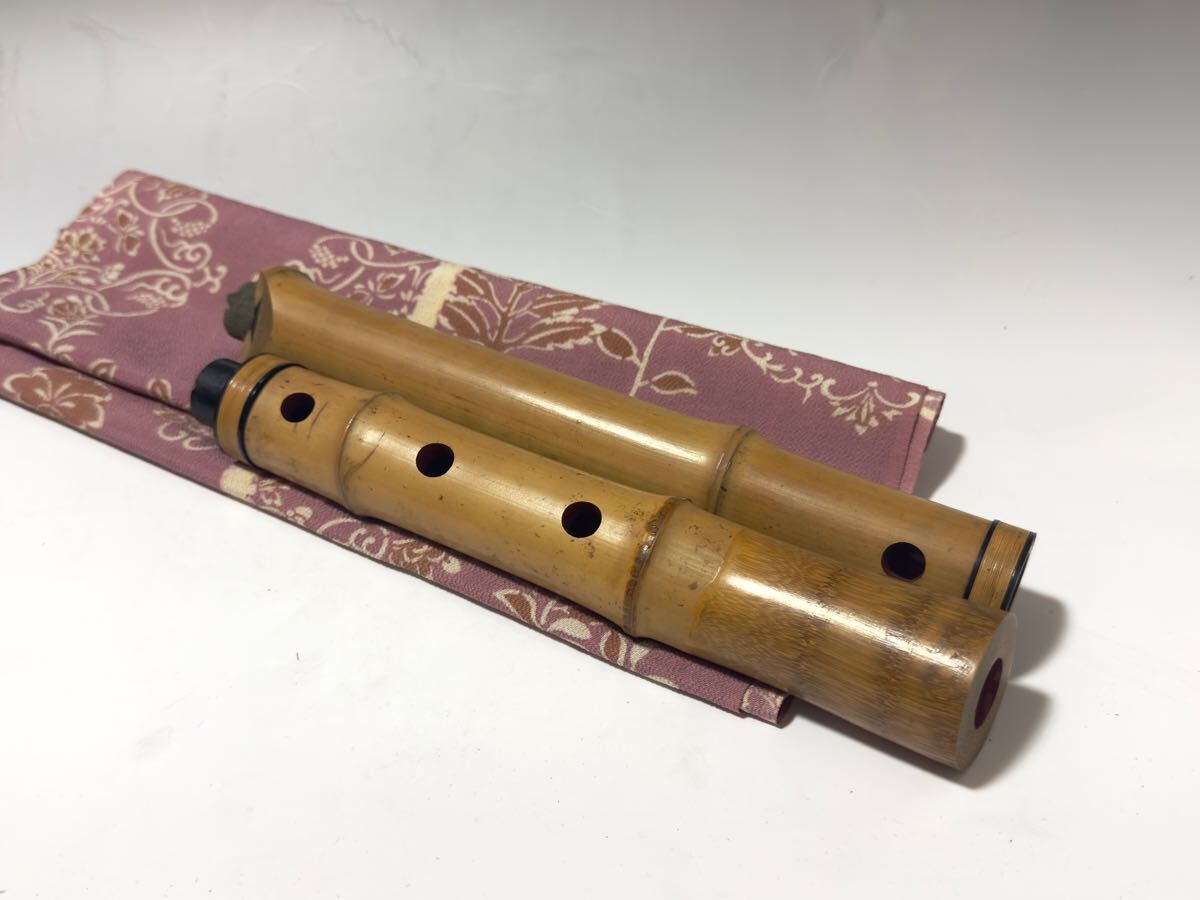 尺八 和楽器 時代 尺八 在銘【晴邦】二印 竹製 約52cm 和楽器 尺八 和楽器 時代 尺八 在銘【晴邦】二印 竹製 約52cm 和楽器