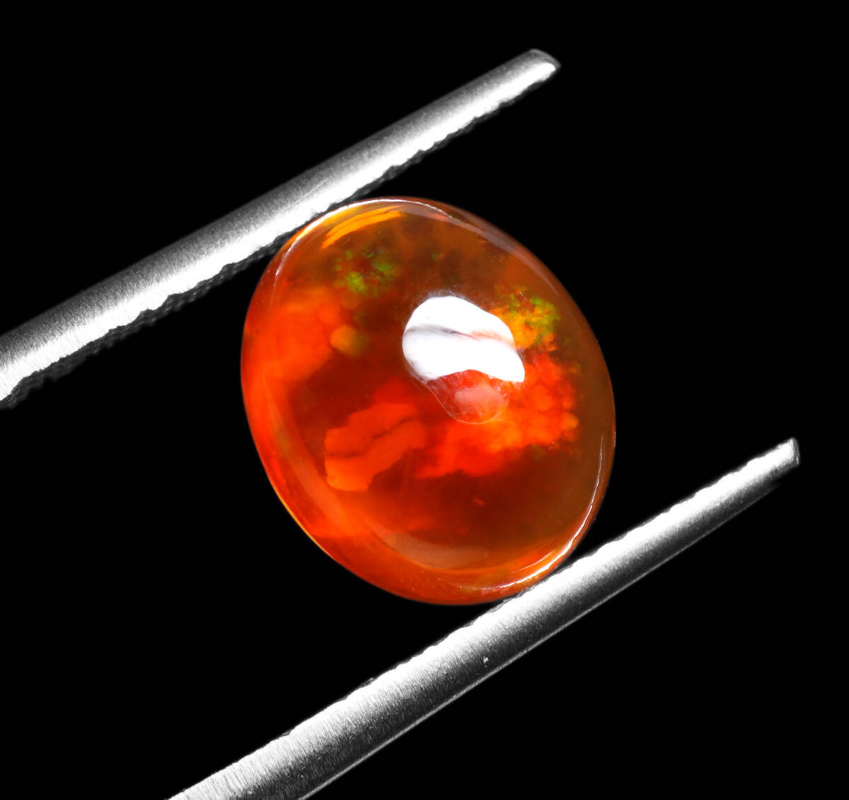 ☆天然ファイヤーオパール メキシコ産 最高級 4.35ct ルース ☆天然ファイヤーオパール メキシコ産 最高級 4.35ct ルース