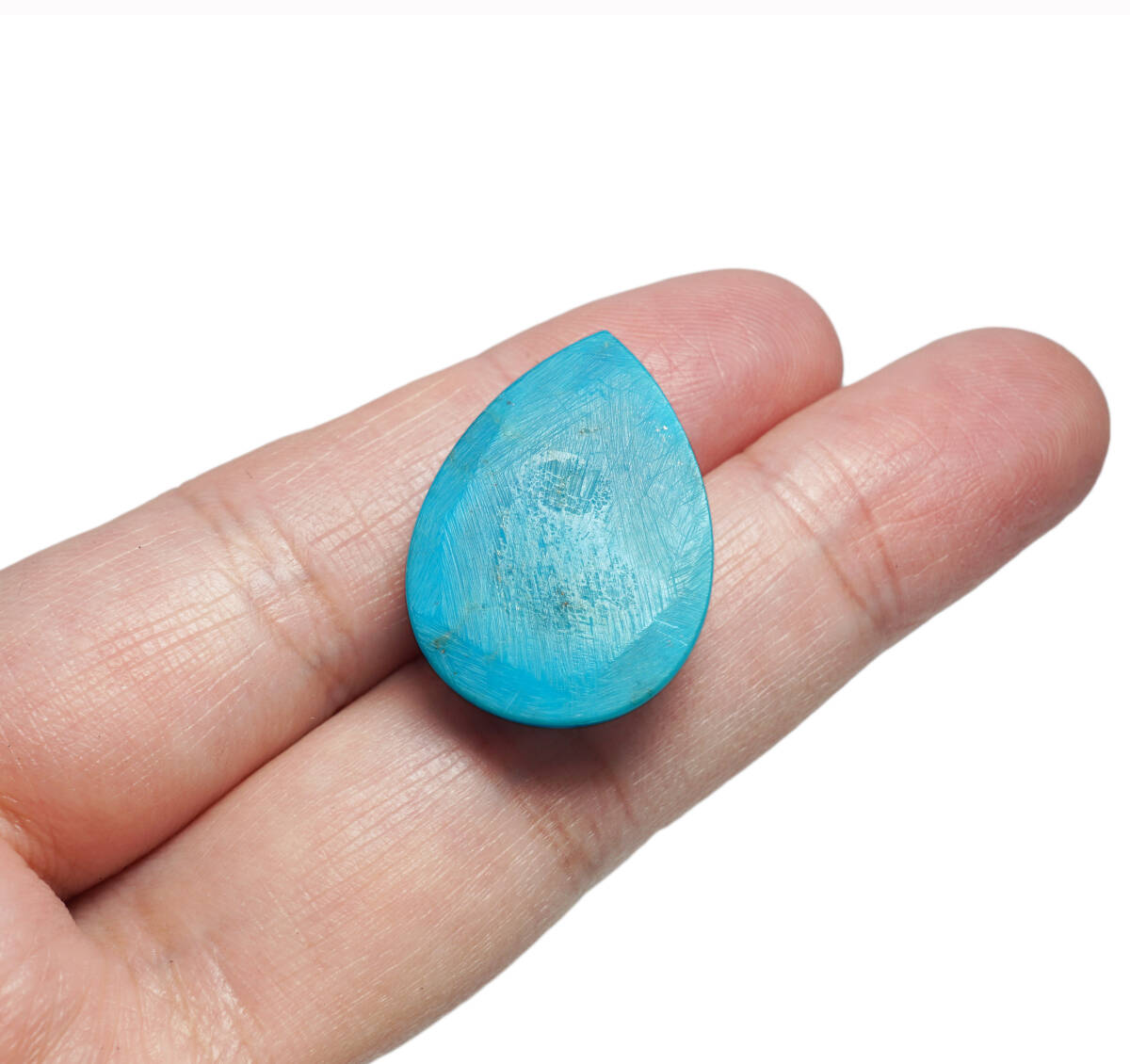 【希望者のみラッピング無料】 アリゾナ産 ☆天然トルコ石 最高級 20.977ct ソーティング付き トルコ石
