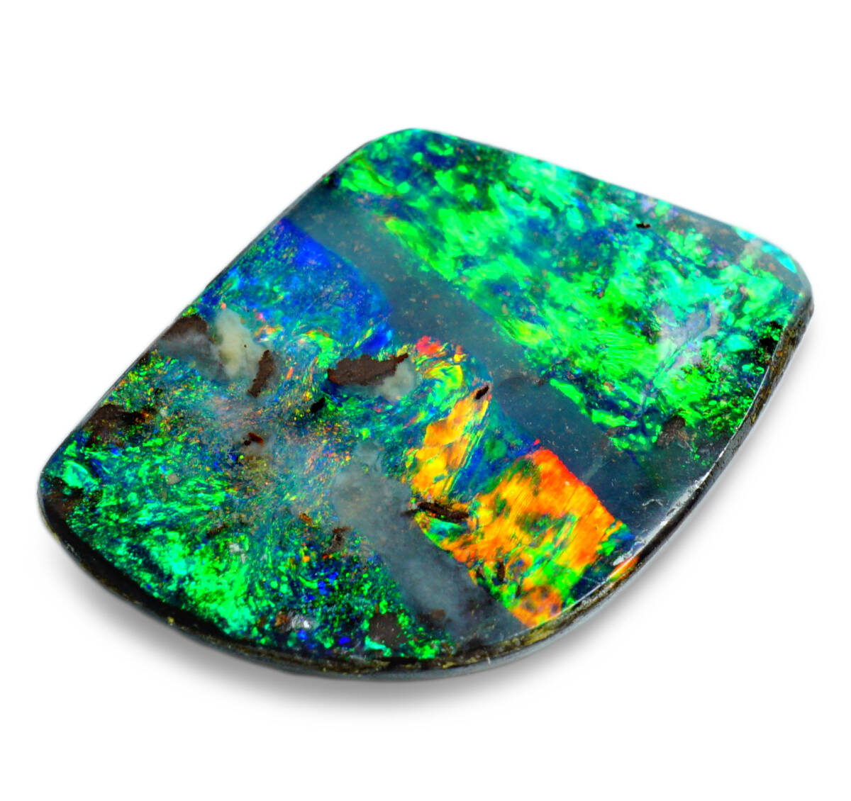 ☆天然ボルダーオパール オーストラリア産 最高級 6.54ct ルース ☆天然ボルダーオパール オーストラリア産 最高級 6.54ct ルース