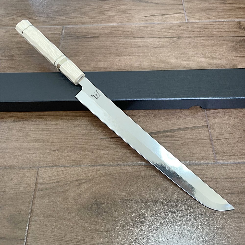 風刃 柳刃包丁 刺身包丁 先丸包丁 V金10号 刺身包丁 真空焼き 風刃 柳刃包丁 刺身包丁 先丸包丁 V金10号 刺身包丁 真空焼き
