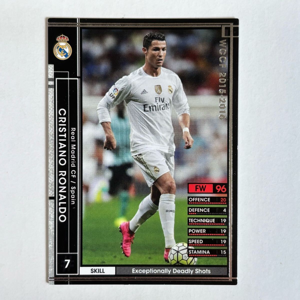 ?Panini WCCF 2015-2016 黒 クリスティアーノ?ロナウド Cristiano Ronaldo Real Madrid ?四點(diǎn)落札で普通郵便送料無料? 