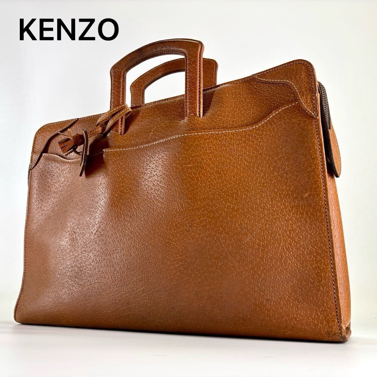 良品 KENZO ケンゾー ビジネスバッグ ブリーフケース レザー 良品 KENZO ケンゾー ビジネスバッグ ブリーフケース レザー