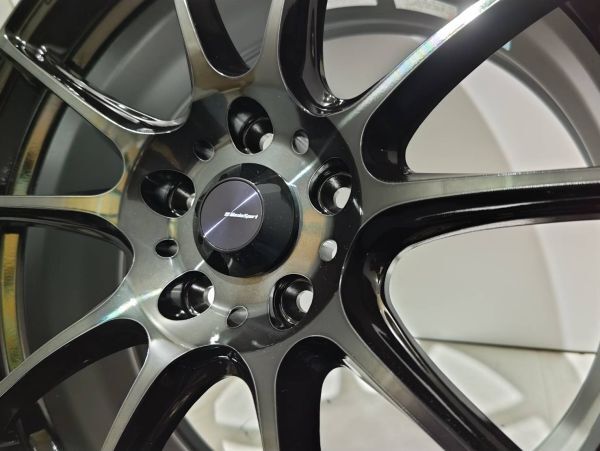 【展示品 在庫処分】ウェッズスポーツ WedsSport SA-25R 7.5-18+45 5/114.3 ウォースブラッククリア 【４本】新品未使用品 weds ウェッズ_画像4