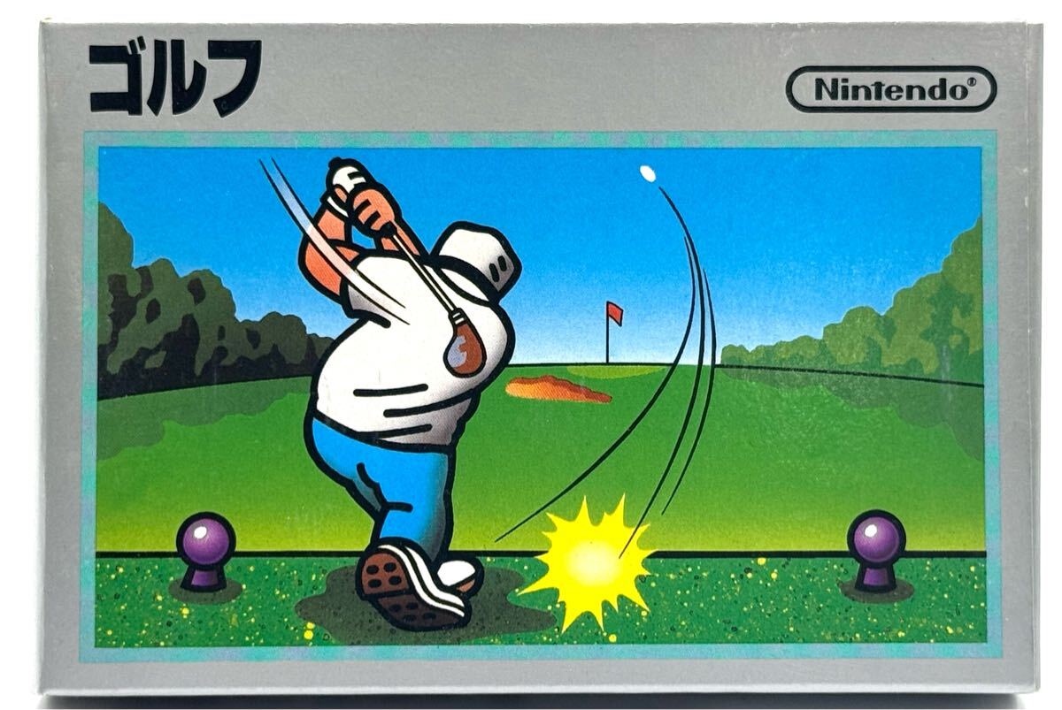新品未使用】任天堂 FC ファミコンソフト ゴルフ 銀箱 箱説付き 新品未使用】任天堂 FC ファミコンソフト ゴルフ 銀箱 箱説付き