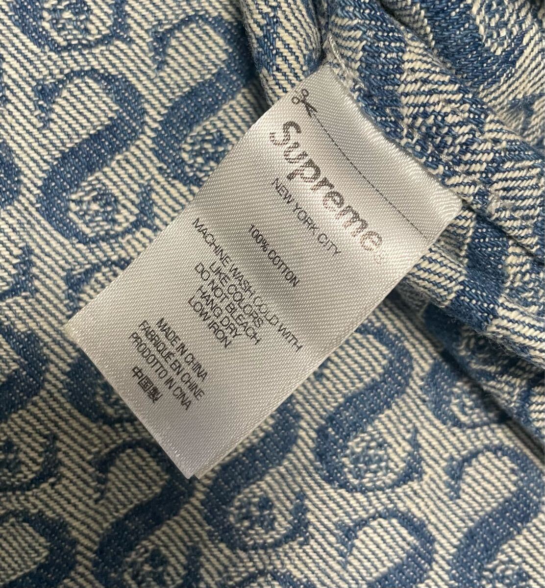USED 中古品 Supreme Monogram Denim Shirts モノグラムデニム USED 中古品 Supreme Monogram Denim Shirts モノグラムデニム