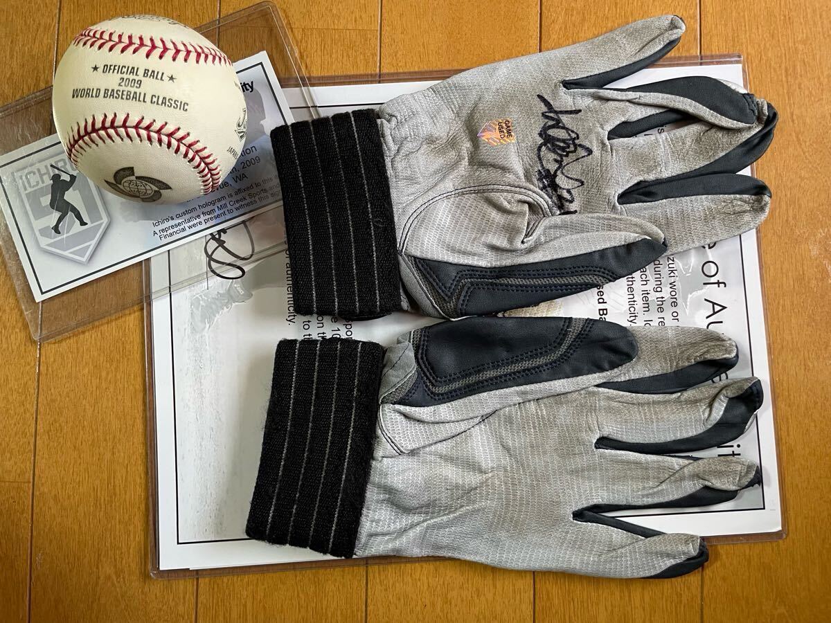 イチロー 直筆サイン入 ボール バッティンググローブ 検)大谷 イチロー 直筆サイン入 ボール バッティンググローブ 検)大谷