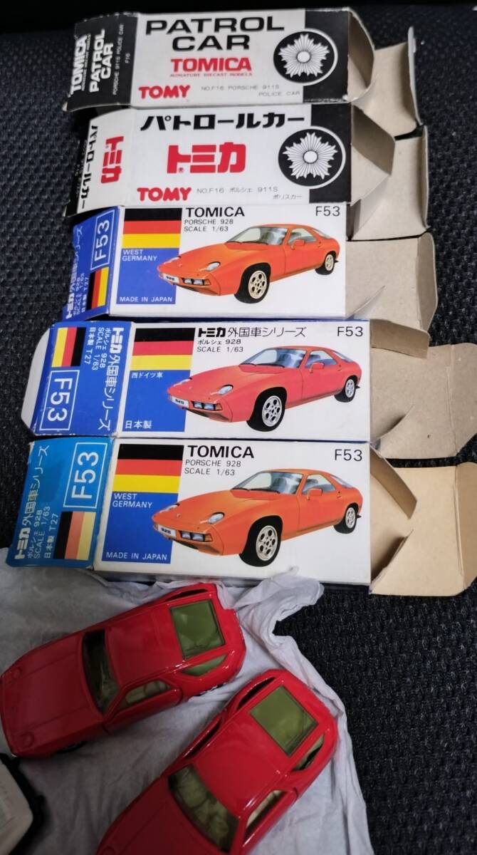 トミカ ポルシェ6台セット F53 928 911S 日本製 青箱 外国車 トミカ ポルシェ6台セット F53 928 911S 日本製 青箱 外国車