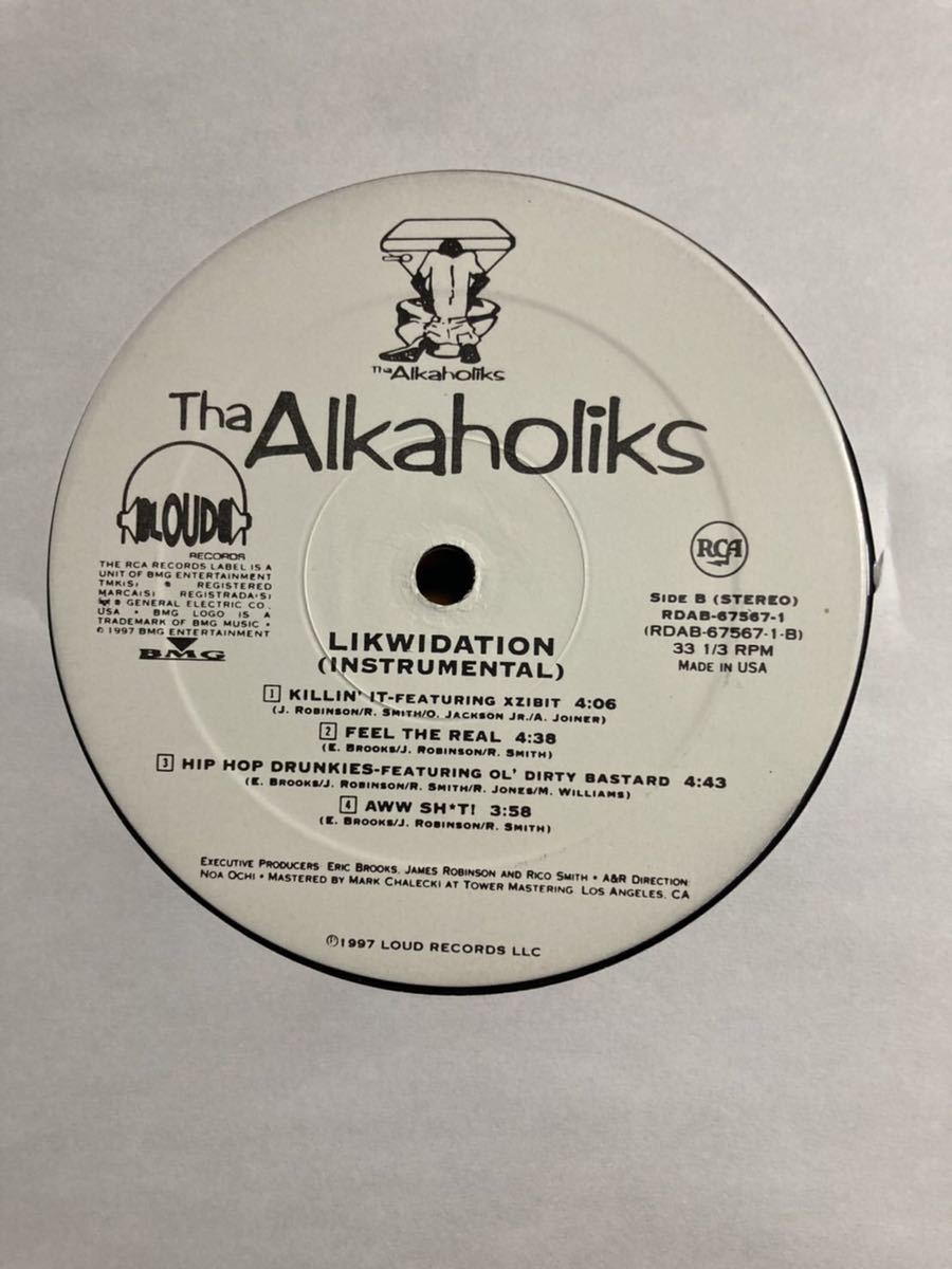 未使用 2LP 97年 US盤 プロモ盤 Tha Alkaholiks - Likwidation Instrumental RDAB-67567-1 Madlib_画像4
