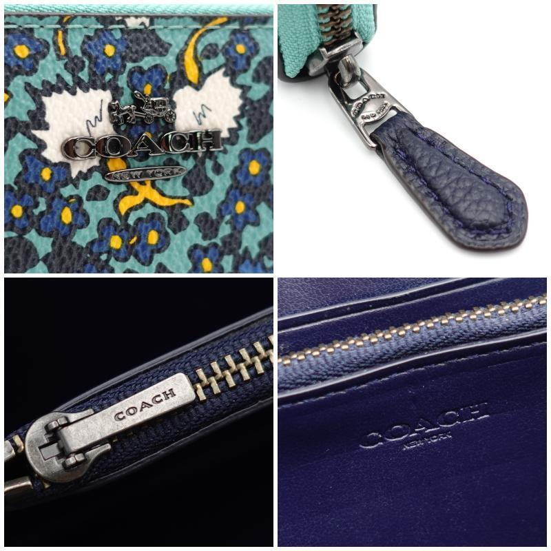 未使用 COACH コーチ フローラル プリント アコーディオンジップ 未使用 COACH コーチ フローラル プリント アコーディオンジップ
