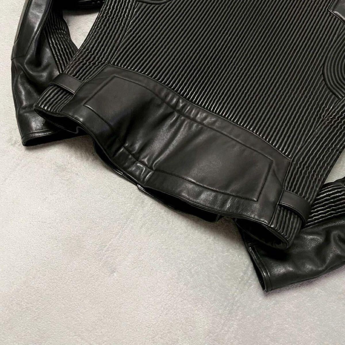 極美品!3XL相当☆GUCCI グッチ ダブル ライダースジャケット 革 極美品!3XL相当☆GUCCI グッチ ダブル ライダースジャケット 革