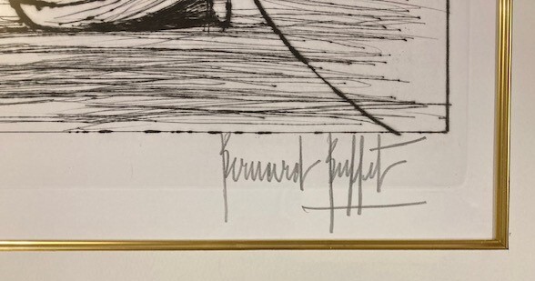 特価】 ≪ ベルナール ビュッフェ ≫ オリジナル ドライポイント