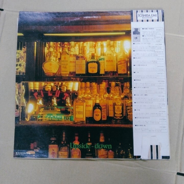チューリップ Upside-down 動(dòng)作未確認(rèn) ジャンク レコード LP 帯付LP 帯付 