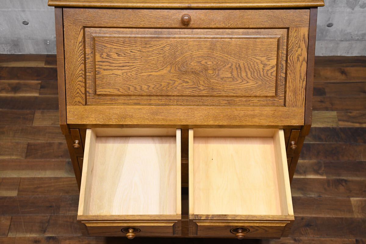 EDC54 えぞインテリア/えぞ民芸家具 ライティングビューロー 敏音知シリーズ EDC54 えぞインテリア/えぞ民芸家具 ライティングビューロー