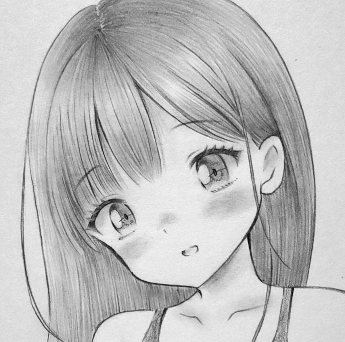 手描きイラスト オリジナル 鉛筆画 スク水 スクール水着 手描きイラスト オリジナル 鉛筆画 スク水 スクール水着