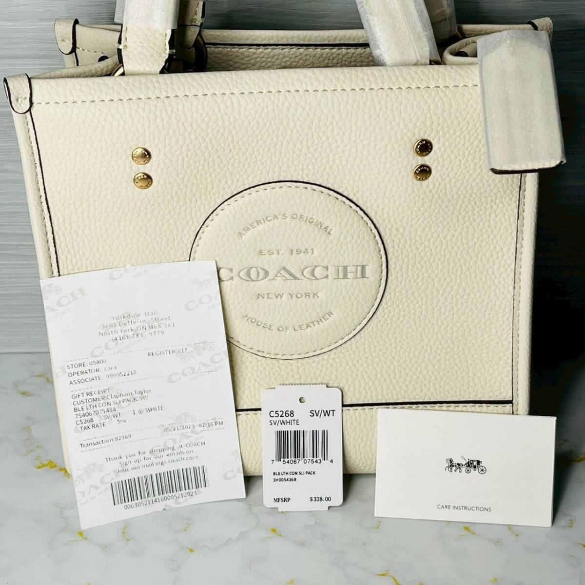 1円~ 未使用級/ コーチ COACH トートバッグ ハンドバッグ レザー