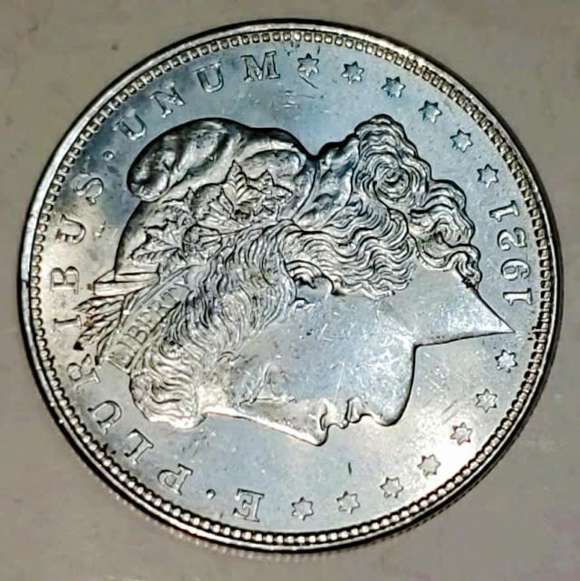 1921 アメリカ合衆国 1ドル銀貨 モルガン ダラー Morgan US one 1921 アメリカ合衆国 1ドル銀貨 モルガン ダラー Morgan US one