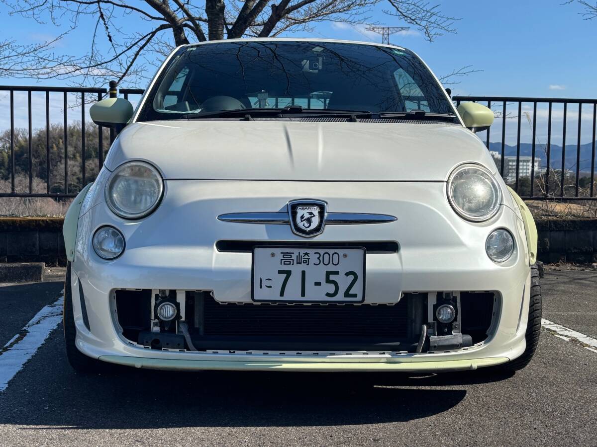 アバルト500　オーバーフェンダー構(gòu)造変更済み3ナンバー