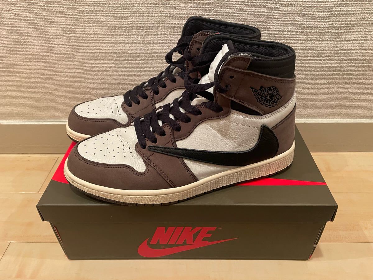 美品! NIKE ナイキ 28.5cm US10.5 TRAVIS SCOTT AIR JORDAN 1 美品! NIKE ナイキ 28.5cm US10.5 TRAVIS SCOTT AIR JORDAN 1