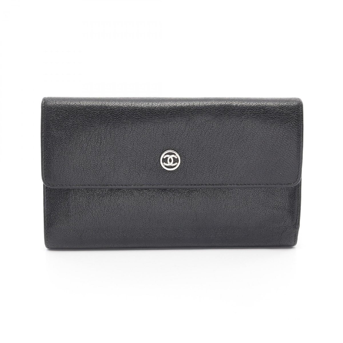 シャネル ココマーク ブランドオフ CHANEL レザー 三つ折り長(zhǎng)財(cái)布 レザー 中古 レディース