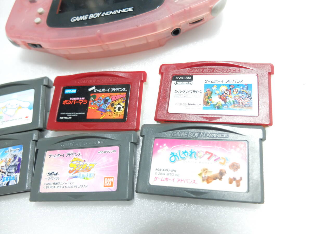 ゲームボーイアドバンス ゲーム機 本体1台+ソフト6本 USED難有 ゲームボーイアドバンス ゲーム機 本体1台+ソフト6本 USED難有