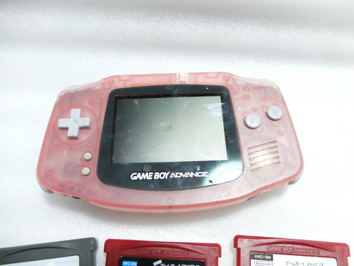 ゲームボーイアドバンス ゲーム機 本体1台+ソフト6本 USED難有 ゲームボーイアドバンス ゲーム機 本体1台+ソフト6本 USED難有