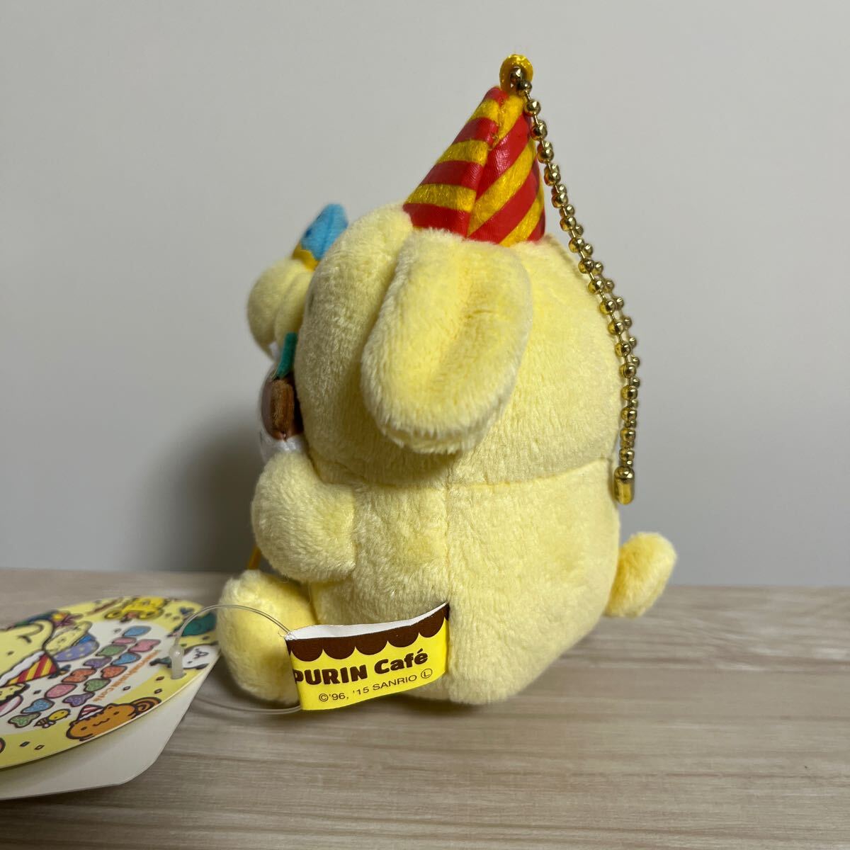 紙タグ付き バースディケーキボールチェーン「ポムポムプリン 紙タグ付き バースディケーキボールチェーン「ポムポムプリン