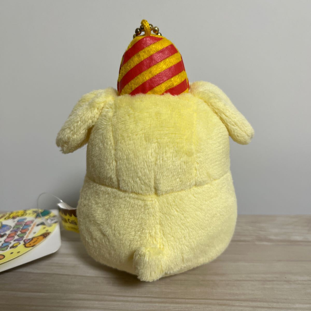 紙タグ付き バースディケーキボールチェーン「ポムポムプリン 紙タグ付き バースディケーキボールチェーン「ポムポムプリン