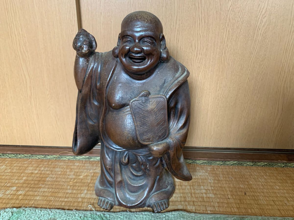 備前焼 大きな布袋 人間国宝 山本陶秀(備前)|売買された 備前焼 大きな布袋 人間国宝 山本陶秀(備前)|売買された
