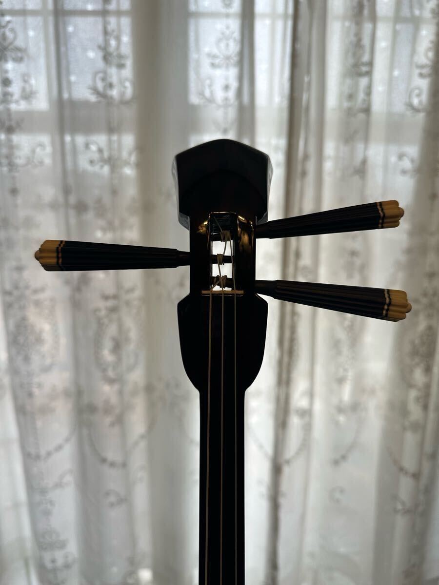 名工 平良昌則 与那城型三線 名工 平良昌則作 与那城型三線