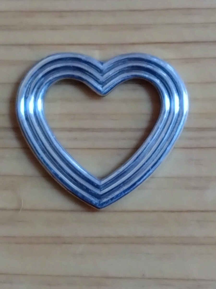TIFFANY&CO（ティファニー) &MENARD（メナード） SILVER925オープンハートペンダントトップ カラー:シルバー系 刻印:SILVER925