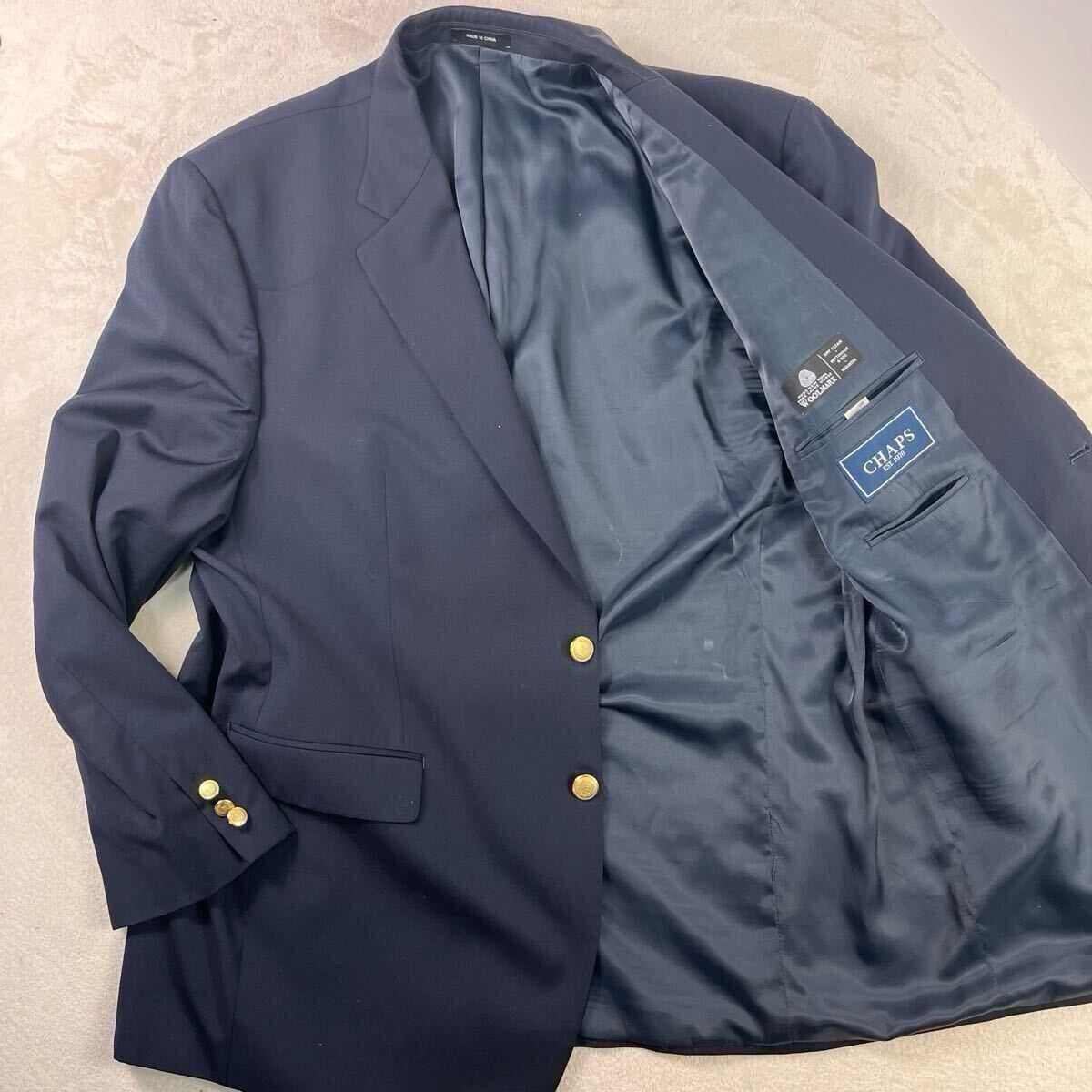 大きいサイズ チャップス CHAPS ラルフローレン 紺ブレザー 大きいサイズ チャップス CHAPS ラルフローレン 紺ブレザー