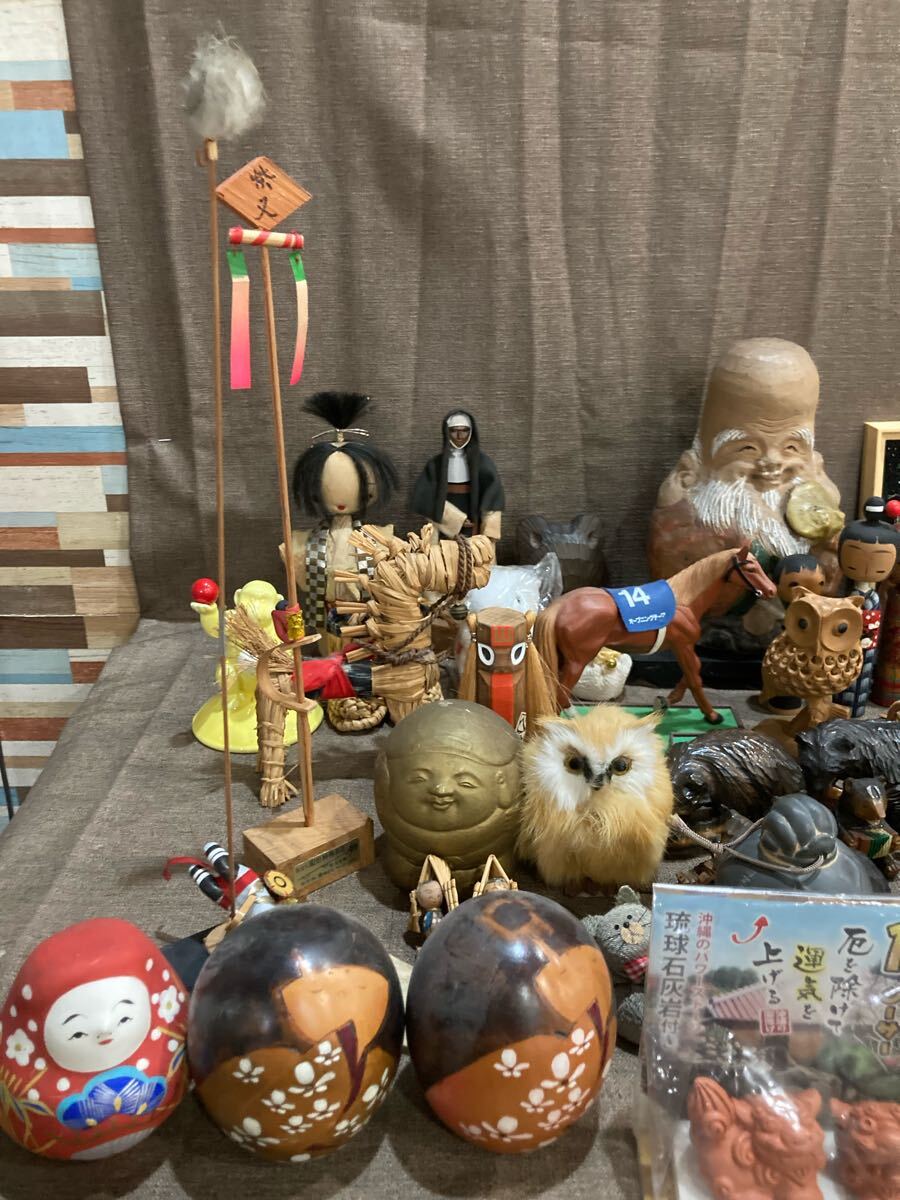 79【大量セット】民芸品 こけし 郷土玩具 置物 和風 アイヌ 79【大量セット】民芸品 こけし 郷土玩具 置物 和風 アイヌ