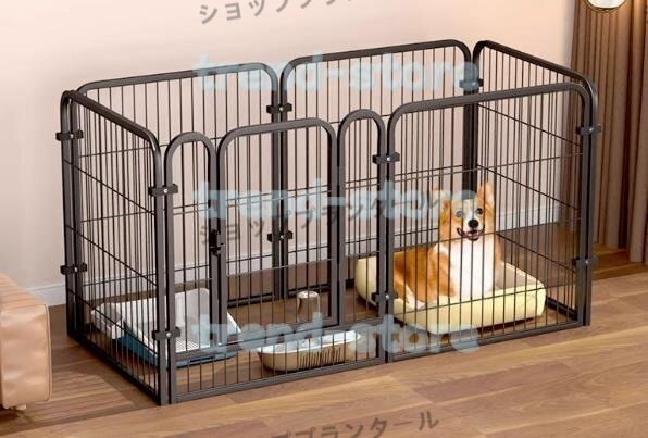 ペット フェンス ドア 付 室內(nèi) サークル 広い ケージ ゲート 犬 貓 うさぎ ウサギ 小動物 飼育 プレイサークル バリア ゲート