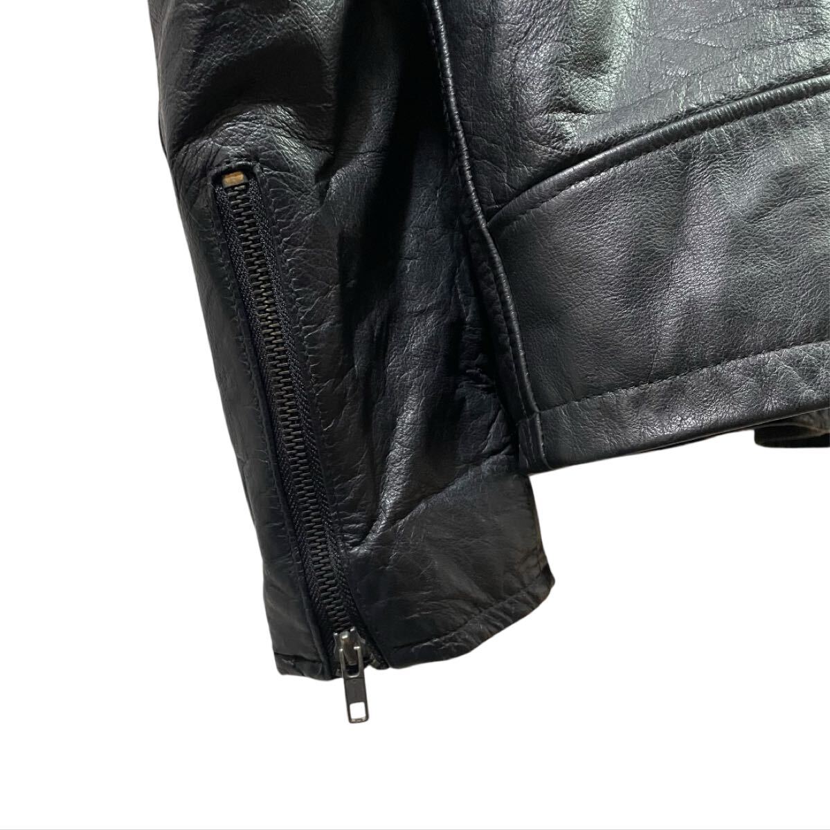 00s GAP レザージャケット シングルライダース ブラック L 古着 00s GAP レザージャケット シングルライダース ブラック L 古着