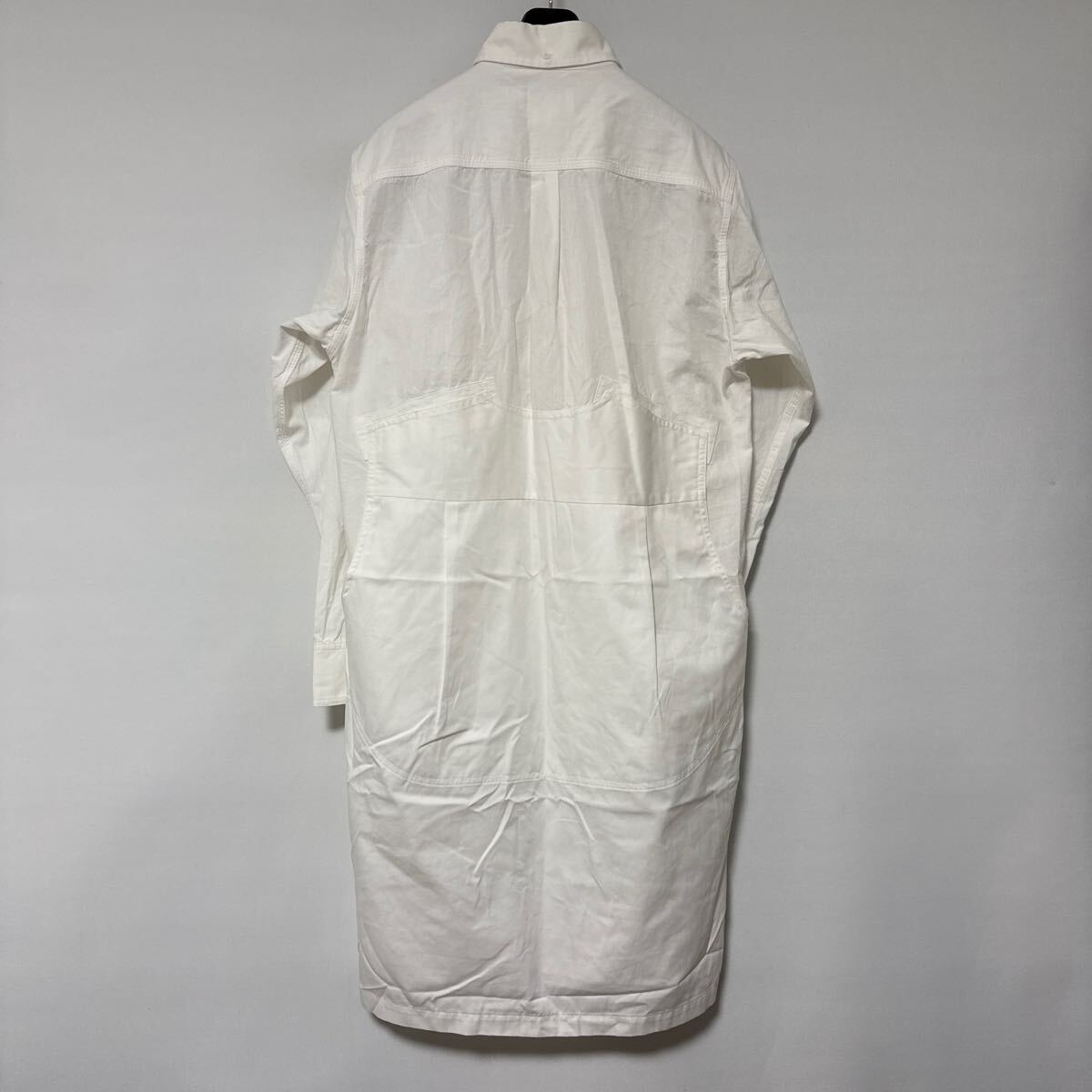 美品 名作 AD 2016 GANRYU ドッキング ロング シャツ S ガンリュウ COMME des GARCONS ギャルソン ホワイト 白 SHIRT FUMITO