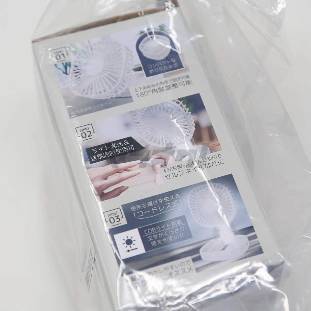 ★新品★卓上扇風機＋デスクライト★コードレス USB充電 ハンディファン 折りたたみ コンパクト ミニ扇風機 卓上ライト★_画像4